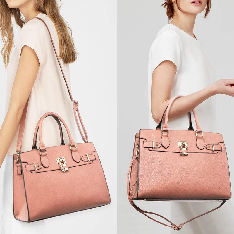 Dasein Women Handbags and Purses Ladies Shoulder Bag Top Handle Satchel Tote Work Bag with Wallet - Image 2
